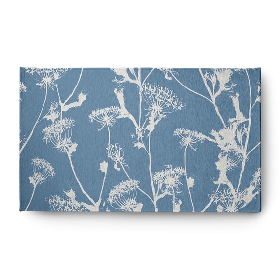 3' x 5' Simply Daisy Windy Blossom Modern & Contemporary Chenille Area Rug, Blue