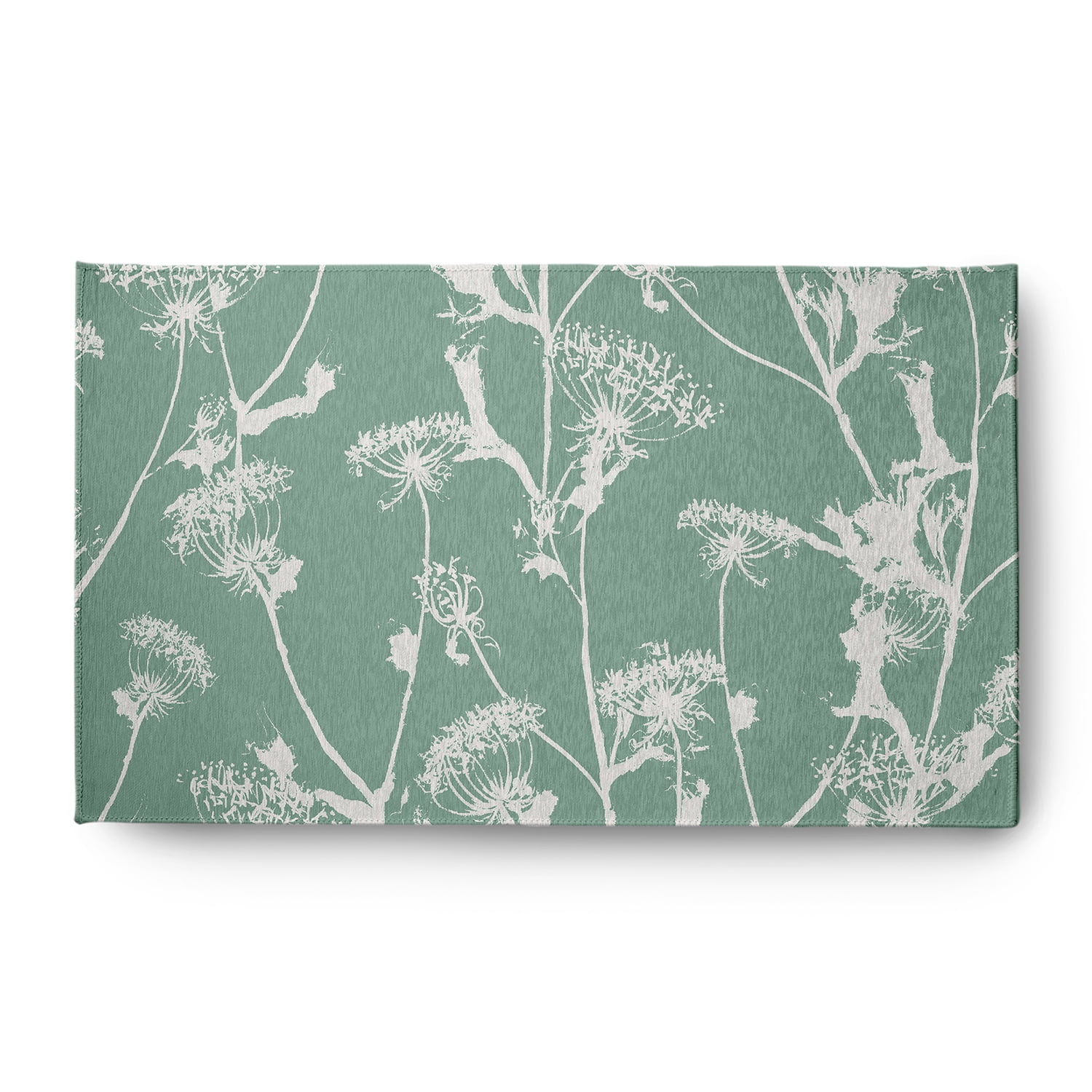 3' x 5' Simply Daisy Windy Blossom Modern & Contemporary Chenille Area Rug, Green