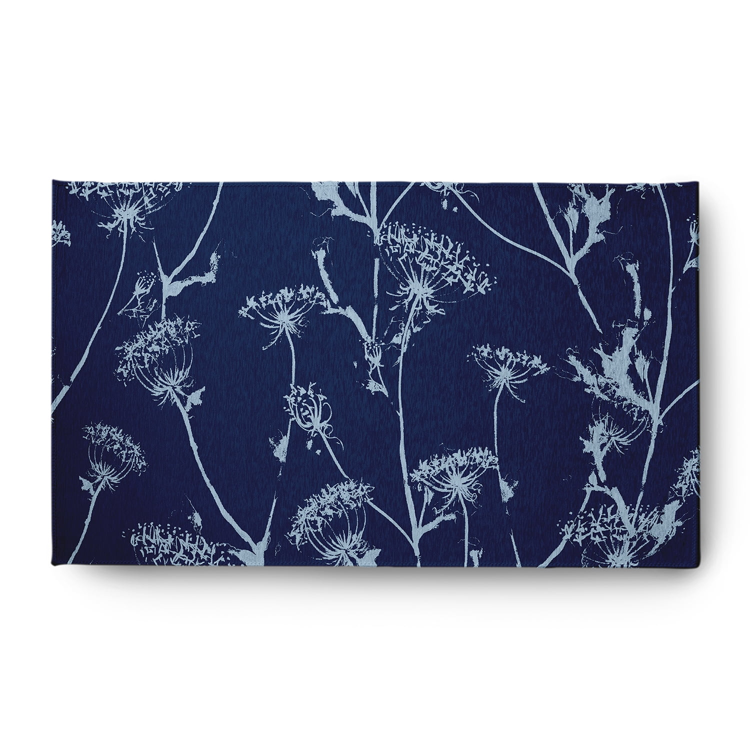 3' x 5' Simply Daisy Windy Blossom Modern & Contemporary Chenille Area Rug, Navy