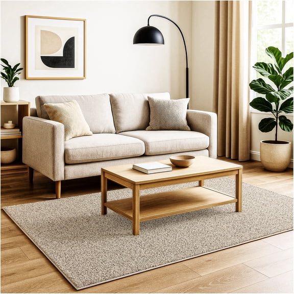 3' x 5' Soft and Cozy 32oz Area Rugs. Stain Resistant and Pet and Kid Friendly. Perfect for and Room Apartments, Dorms,etc. Many Sizes Available (Color: Oyster Bay)