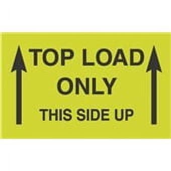 #DL2701 3 x 5" Top Load Only Label This Side Up Arrows 500/Case