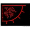 thumbnail image 1 of 3 x 5 Viking Norse Raven Black & Red Flag with gromments 100D, 1 of 2