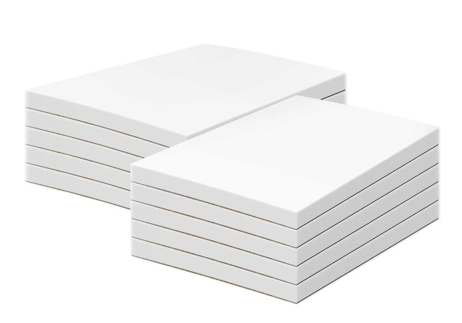 3" x 5" White Memo Pads w/Chipboard on The Back – Great for Writing Notes, to-Do Lists and Reminders | Gummed Top | 50 Sheets per Pad, 10 Pads per Pack