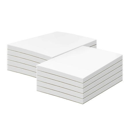 3" x 5" White Memo Pads w/Chipboard on The Back – Great for Writing Notes, to-Do Lists and Reminders | Gummed Top | 50 Sheets per Pad, 10 Pads per Pack