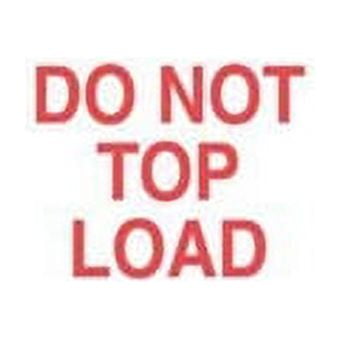 3 x 5" White/Red Do Not Top Load Label, Packing, Mover Stickers [Pack of 500]