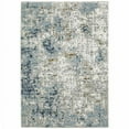 thumbnail image 1 of 3 x 5 ft. Abstract Power Loom Machine Made Stain Resistant Rectangle Area Rug, Multi Color, 1 of 1
