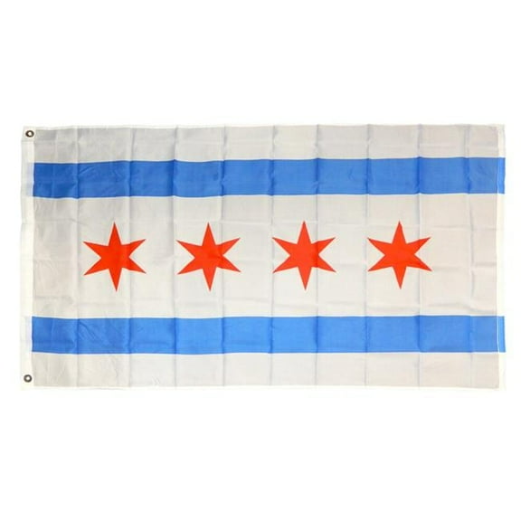 3 x 5 ft. City of Chicago Polyester Indoor & Outdoor Banner Flag