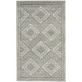 thumbnail image 1 of 3 x 5 ft. Gray Ivory & Blue Southwestern Power Loom Non Skid Rectangle Area Rug, 1 of 1