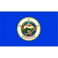 thumbnail image 1 of Gloriousgifts 3’ x 5’ Polyester Minnesota State Outdoor Flag and Banner Type, High quality, 1 of 1