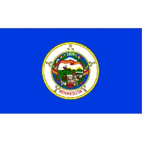 Gloriousgifts 3’ x 5’ Polyester Minnesota State Outdoor Flag and Banner Type, High quality
