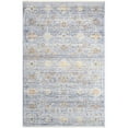 thumbnail image 1 of 3 x 5 ft. Oriental Power Loom Distressed Rectangle Area Rug with Fringe, Blue & Ivory, 1 of 1