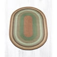 thumbnail image 1 of 3 x 5 ft. Oval Braided Rug, Buttermilk & Cranberry, 1 of 1