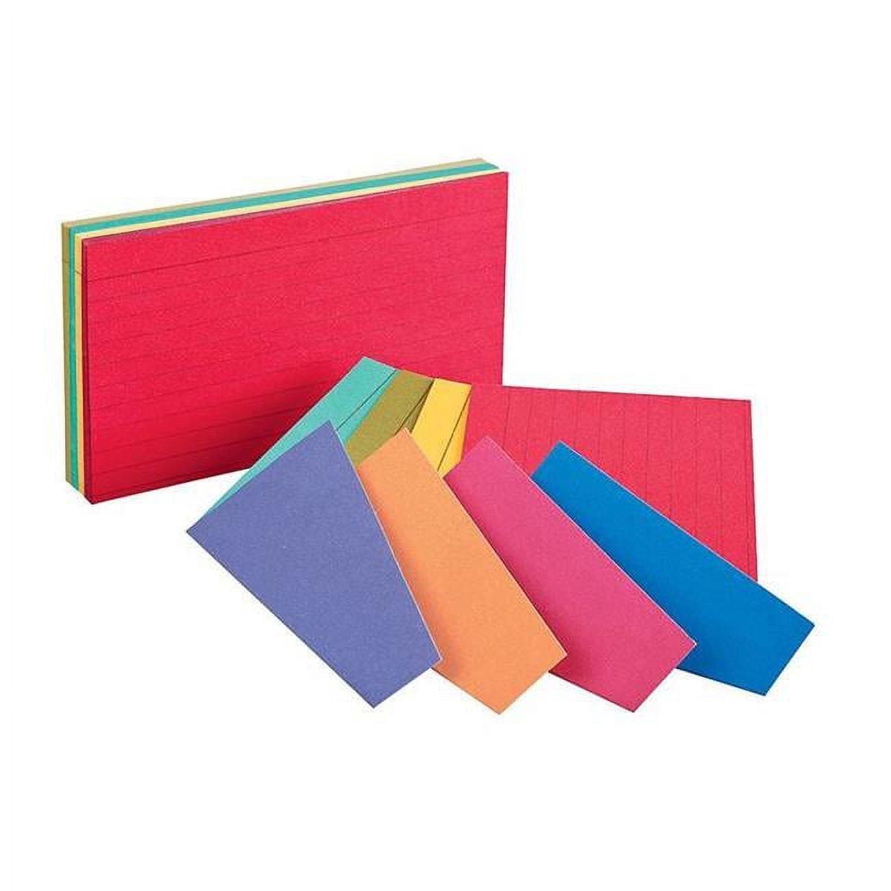3 x 5 in. Oxford 2 Tone Index Cards, Assorted Color - Pack of 100