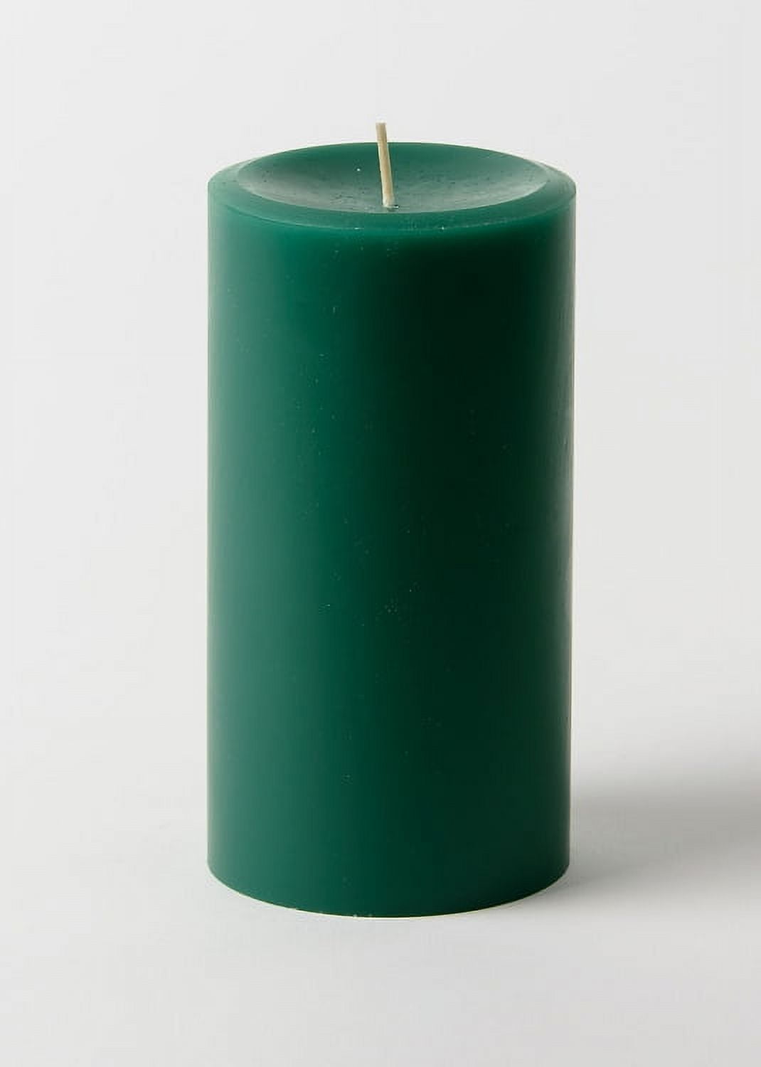 3" x 6" Hunter Green Pillar Candles (Set of 3)
