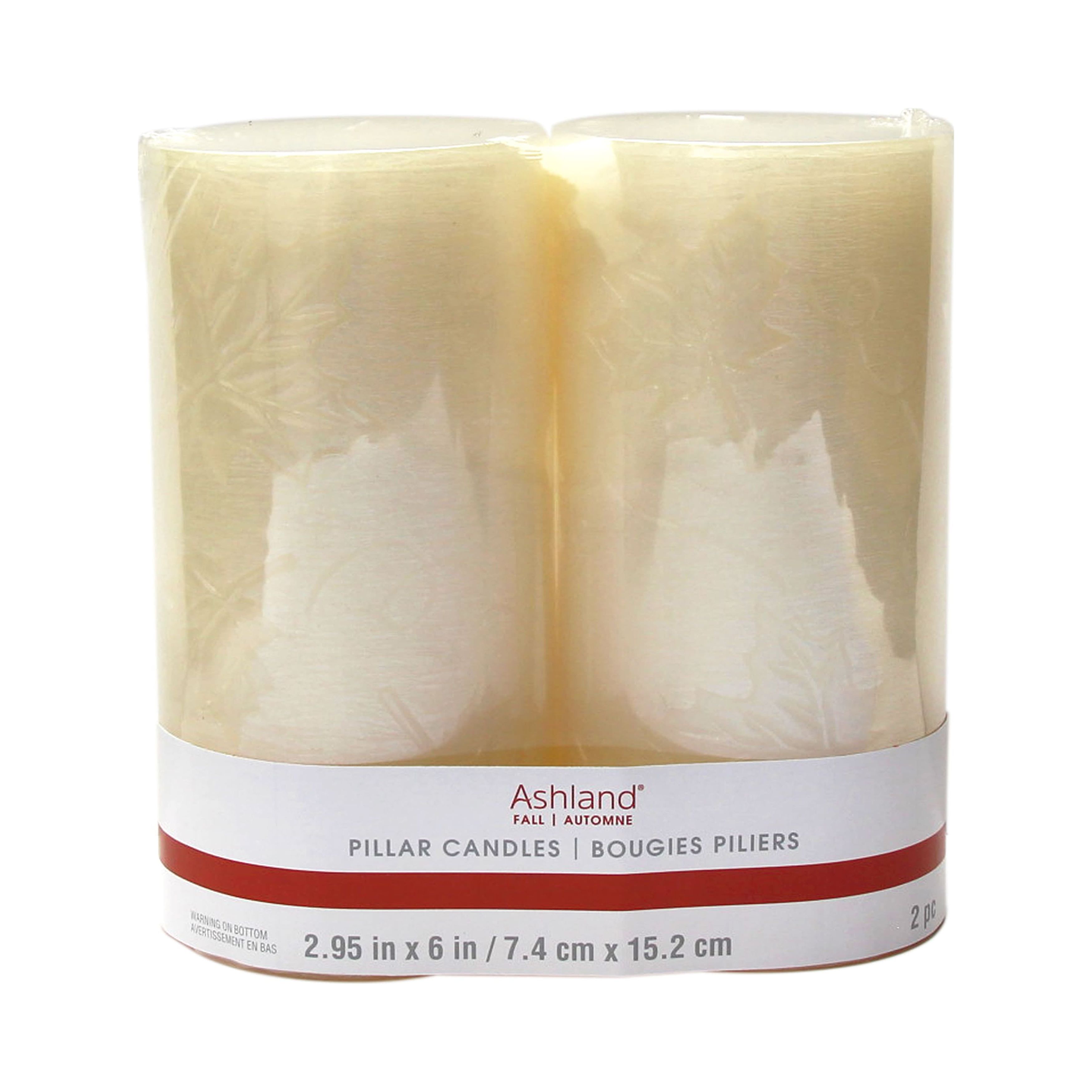 3" x 6" Ivory Metallic Pillar Candles, 2ct. by Ashland®