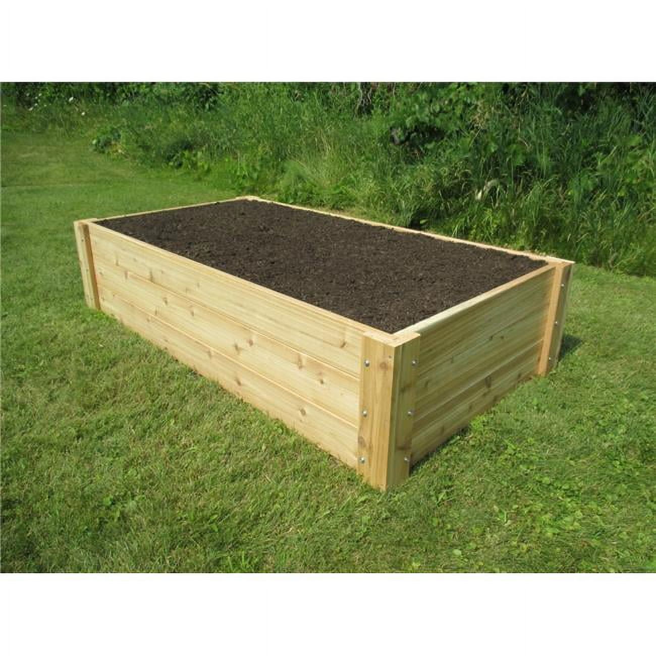 Infinite Cedar Deep Root Raised Bed Garden Kit, 3x6 ft for Large