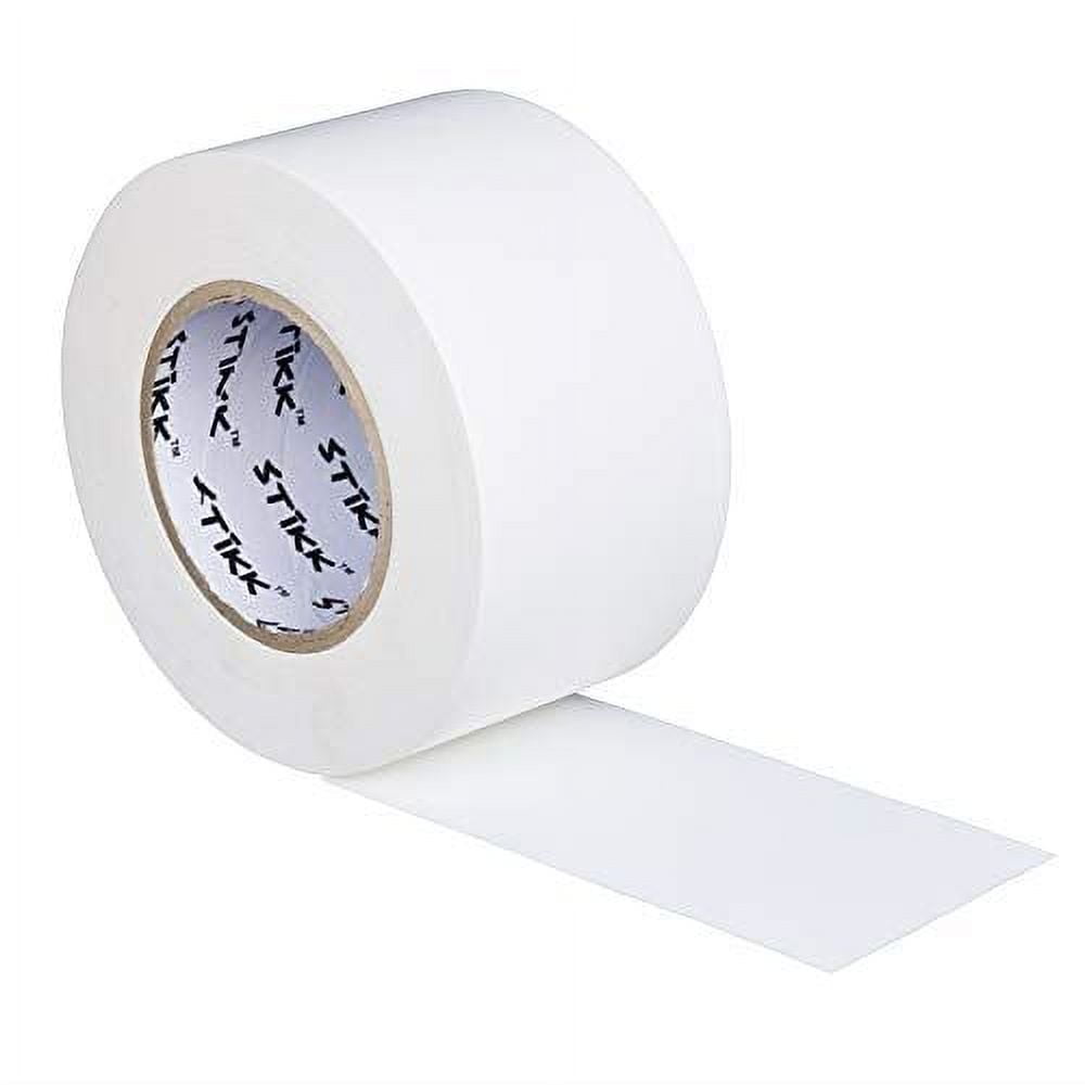 3" x 60 Yard 55 Meter STIKK White Gaffers Tape No Residue Cloth Matte