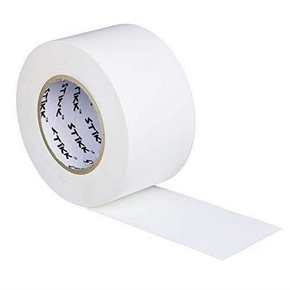 3" x 60 Yard 55 Meter STIKK White Gaffers Tape No Residue Cloth Matte Finish