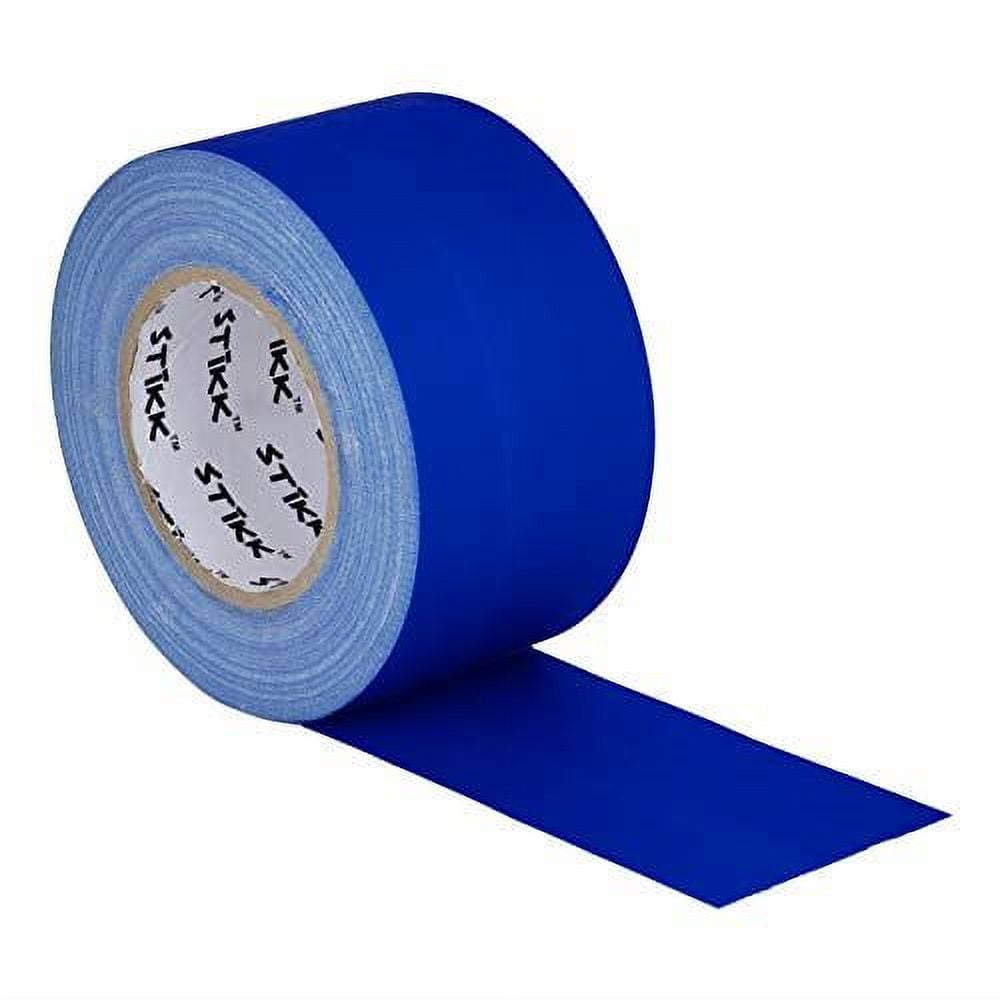 3" x 60 Yard 72mm x 55m 11 Mil STIKK Blue Gaffers Tape No Residue Cloth