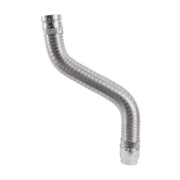 3 x 60 in. Aluminum & Galvanized Steel Gas Vent Connector, Silver