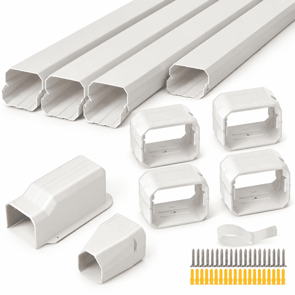 3" x 7.5 Ft Mini Split Line Set Cover for AC Lines Protection