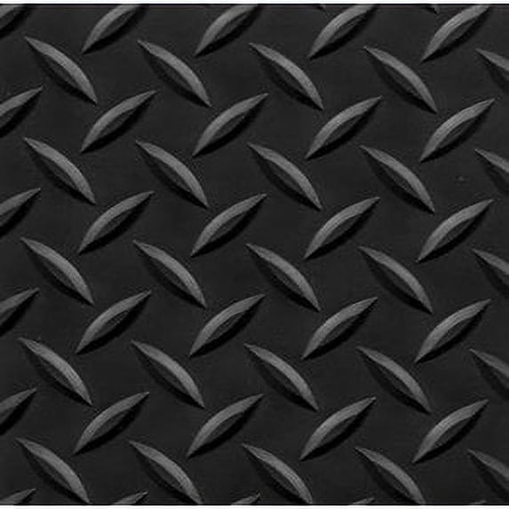 3' x 75' Conductive Diamond Foot Mat 9/16" Black