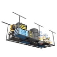 thumbnail image 1 of YOHKOH 3 x 8FT Overhead Garage Storage Rack, Adjustable Ceiling Storage Racks, Garage Shelving Heavy Duty Storage Organizer System,600lbs Weight Capacity (Black), 1 of 8