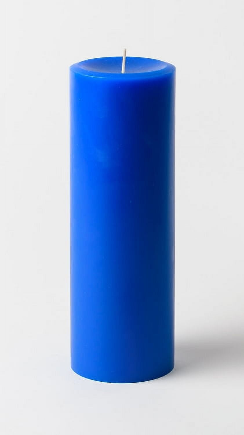 3" x 9" Navy Blue Pillar Candles (Set of 3)