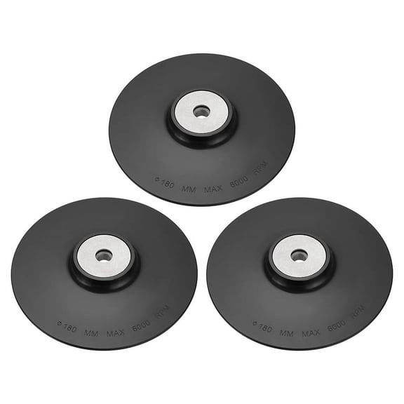 3 x Angle Grinder Backing Pads-Black