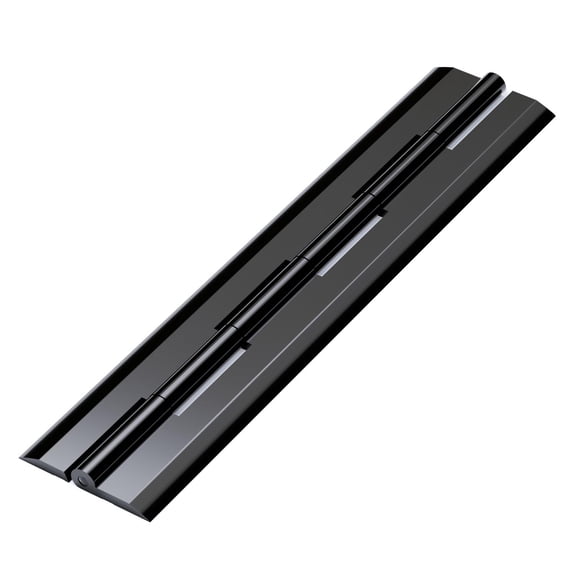 3x Black 200mm Acrylic Piano Hinges, Continuous Acrylic Piano Hinge, (7 7/8 in)