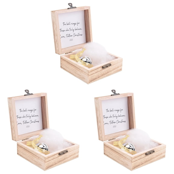 3X Christmas Magical Faith Bell, Christmas Souvenir Magical Faith Bell, Christmas Tree Home Decor Souvenir Silver