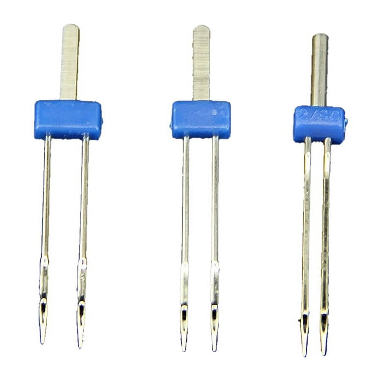 3 pcs Double Twin Needle Size 2.0/90 3.0/90 4.0/90 Needles Pins Sewing  Machine Good Crafted and DIY Ideas