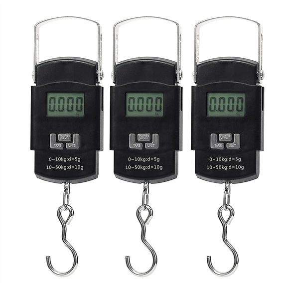 3 x Electronic scales(No battery, you need to bring 2 AAA batteries)-As Shown