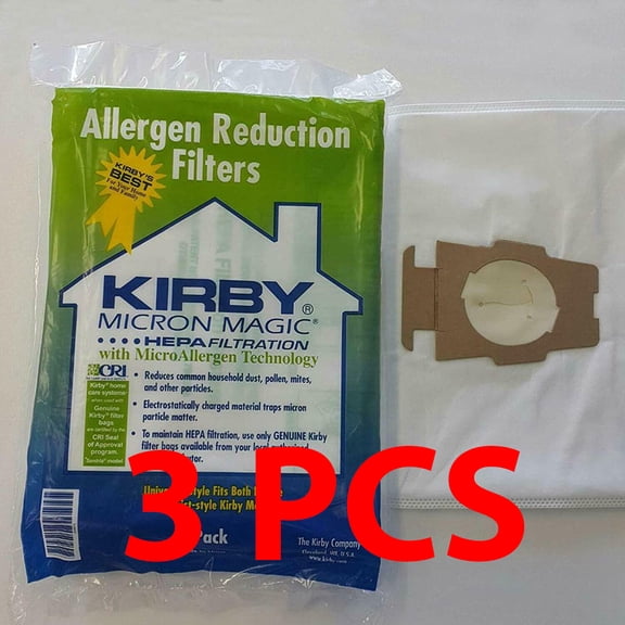 3 x For KIRBY VACUUM BAGS:18 Sentria UNIVERSAL~ F Style MICRON MAGIC Hepa