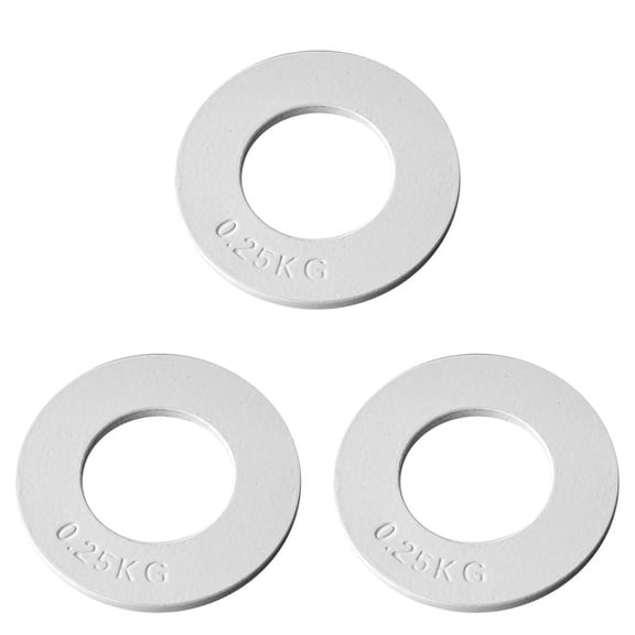 3 x Fractional Weight Plate-white