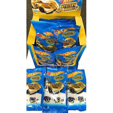 3 x Hot Wheels Mystery Models Batman Arkham Asylum Blind Bags Car/Sticker