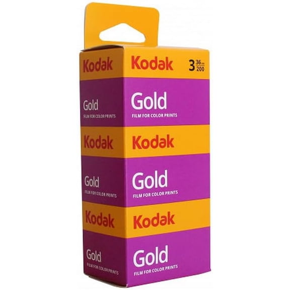 3 x Kodak Gold 200 ISO 36 Exposures, 35-mm Reel Photo Films Colour.