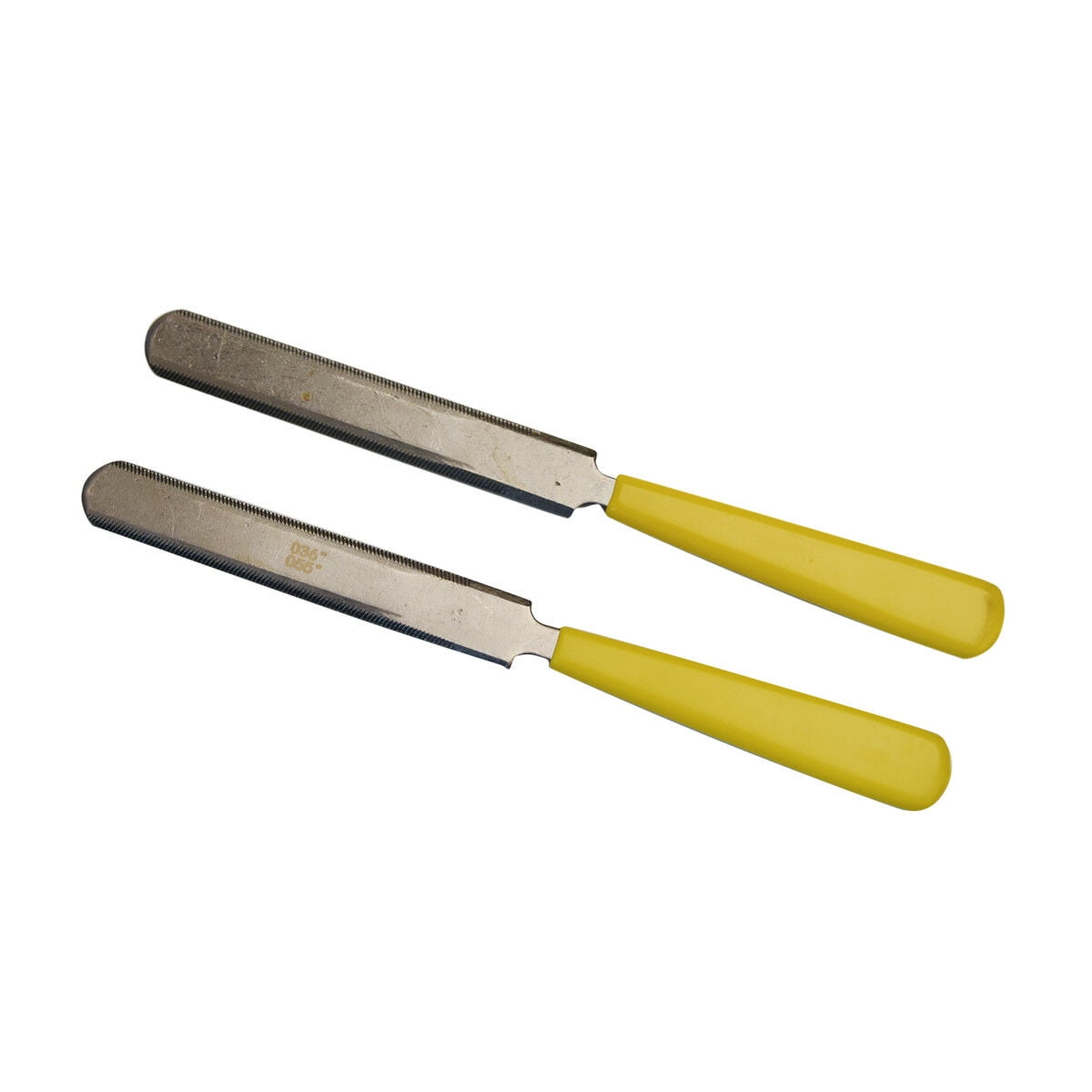 3 x Nut File, Yellow Guitar Gauged Nut Slotting Files Double Sided Nut Saddle Files Luthier Guitar Tool