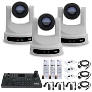 3 x PTZOptics Move SE PTZ Camera with 20x Optical Zoom + PTZOptics SuperJoy PTZ Camera Controller