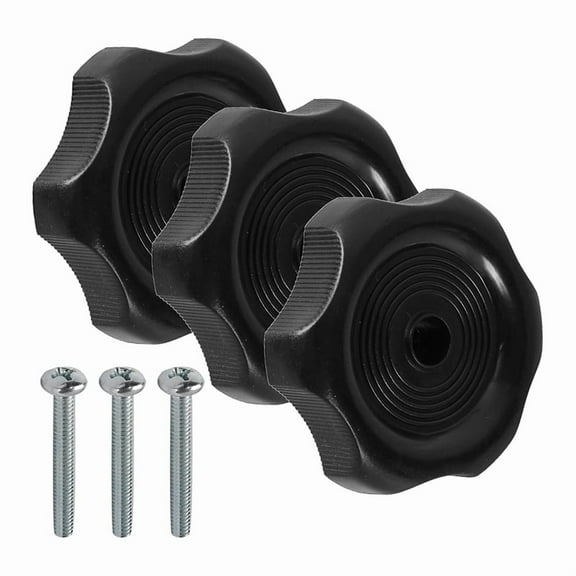 3 x RV Window Latch Knob with Screw(screw random colors, don't accept the specified color)-Black