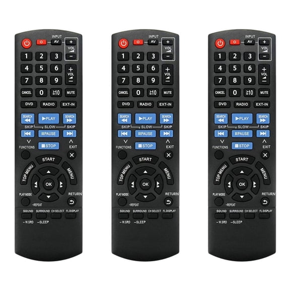 3 x Remote Control-Black