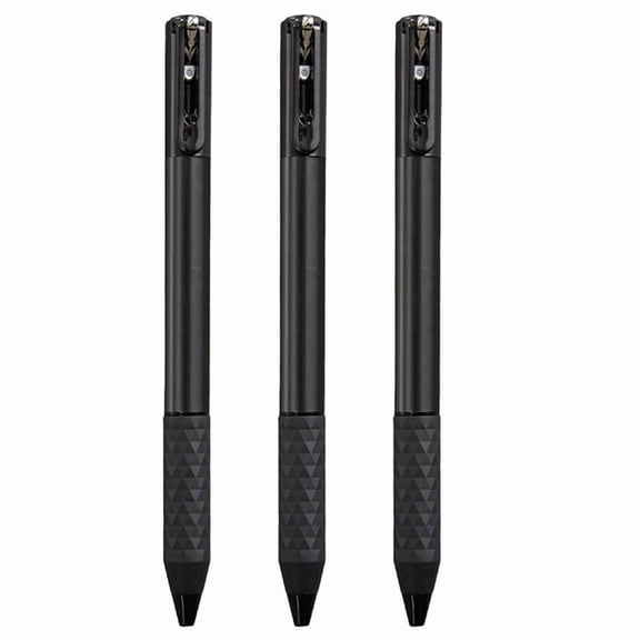 3 x Retractable Gel Pen-Black