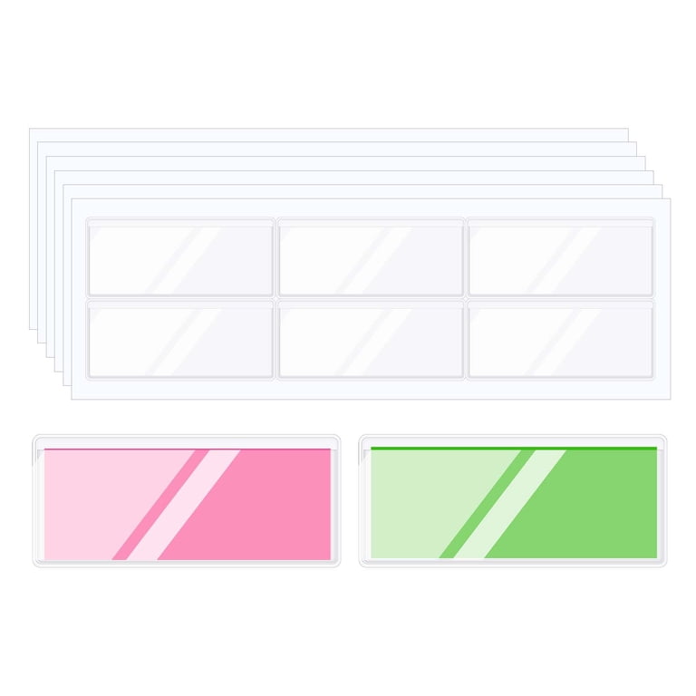 business card holder plastic sleeve 10 Sets Photo Card Holder Protective Case Sleeves Business Cards Badge  Protector