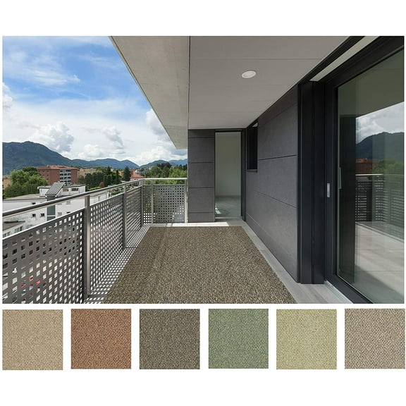 3'x10' Mineralite - Indoor Outdoor Area Rug Carpet Runners with a Premium Fabric Finished Edges