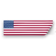 3"x10" USA Bumper Sticker for cars - USA American Flag Decal Bumper Sticker - USA Static Clings Removable and Reusable