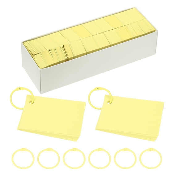 3"x2" Blank Paper Business Cards 3000 Pack Small Index Flash Cards Words Message Note Card Mini Paper Tags for DIY Craft Scrapbooking, Light Yellow