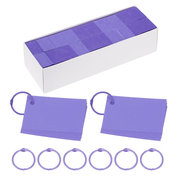 3"x2" Blank Paper Business Cards 3000 Pack Small Index Flash Cards Words Message Note Card Mini Paper Tags for DIY Craft Scrapbooking, Purple