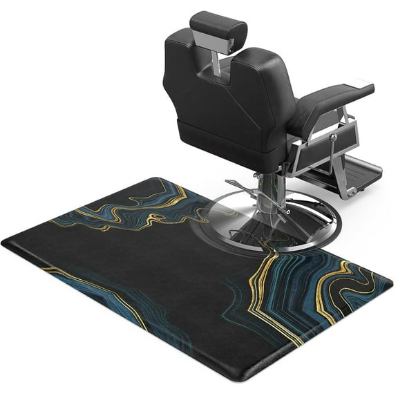 3'x4.5'x3/4'' Thick Salon Anti Fatigue Mat for Hair Stylist, Rectangle Comfort Barber Floor Mats Under Styling Chair