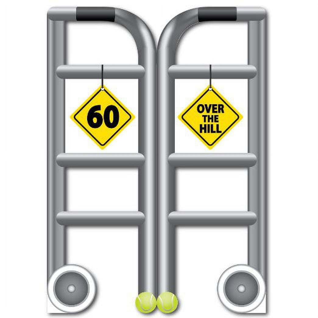 3'x4' Giant 60th Birthday Card w/Envelope - Over The Hill Walker