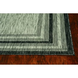 3'X4' Grey Machine Woven Uv Treated Geometric Blocks Indoor Outdoor Accent Rug 3'X4' Grey Machine Woven Uv Treated Geometric Blocks Indoor Outdoor Accent Rug
